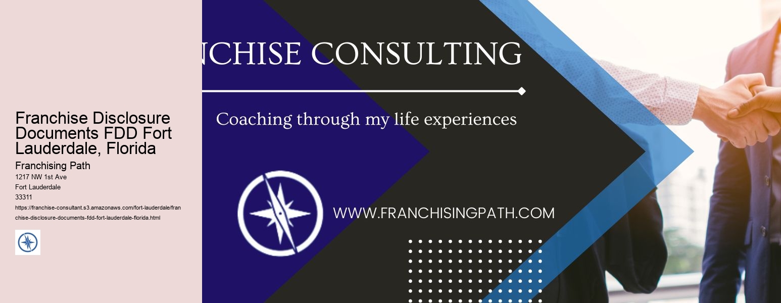 Franchise Disclosure Documents FDD Fort Lauderdale, Florida